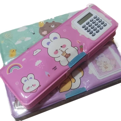 Generic Double Side Pencil Box with Calculator - image 2