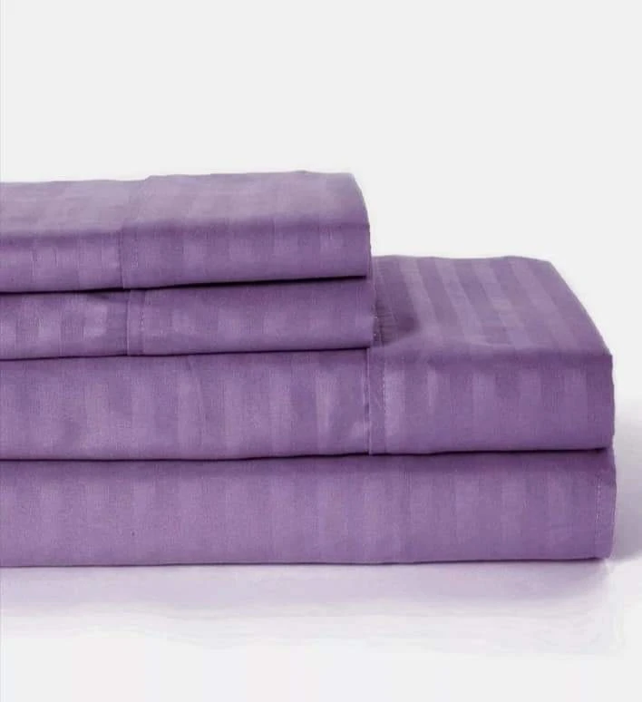 Egyptian Cotton Striped Bedsheet King Size - image 14