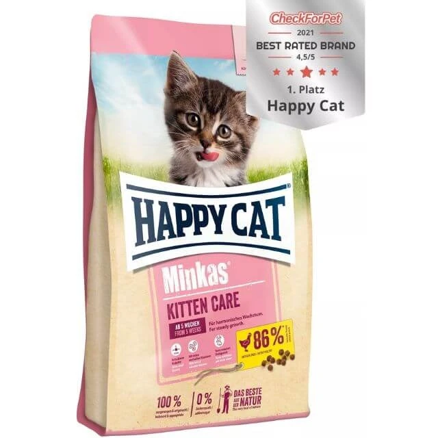 Happy Cat Kitten Cat Dry Food Chicken Flavored 1.5Kg