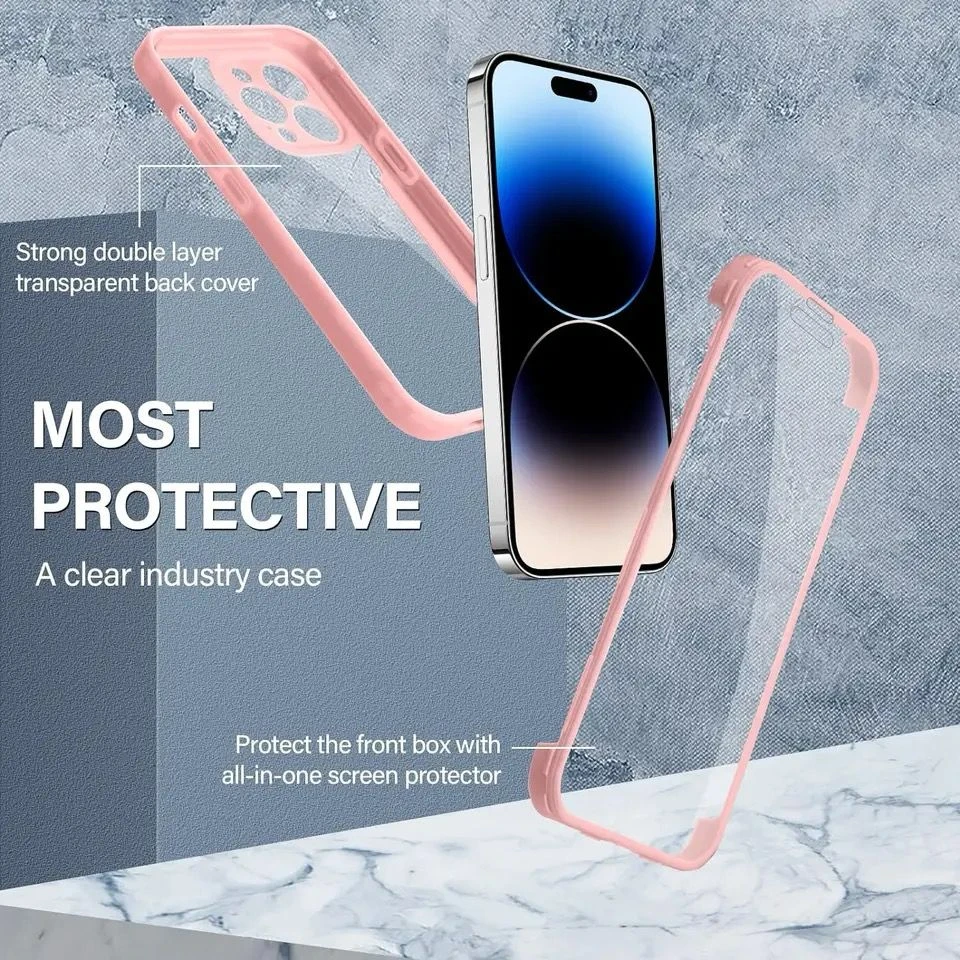 Apple iPhone 360 Full Protection Clear TPU Case - image 6
