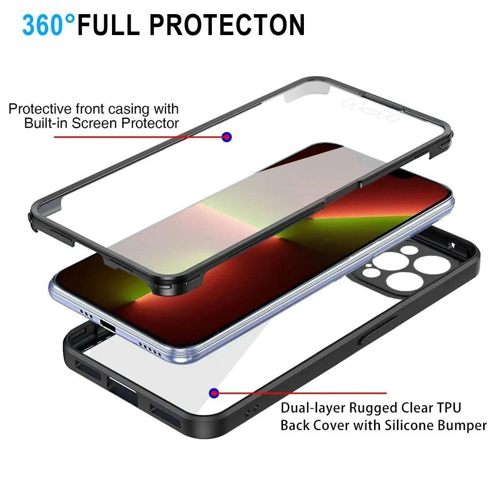 Apple iPhone 360 Full Protection Clear TPU Case - image 4