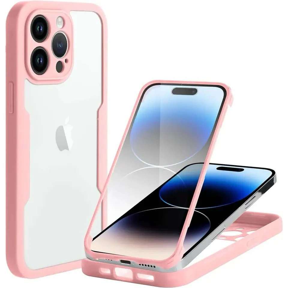 Apple iPhone 360 Full Protection Clear TPU Case - image 2