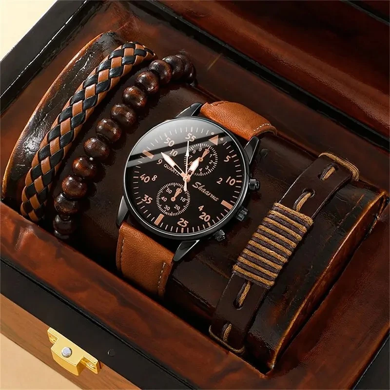 Generic Quartz Wrist Watch Fashion Brown Bracelet - image 6