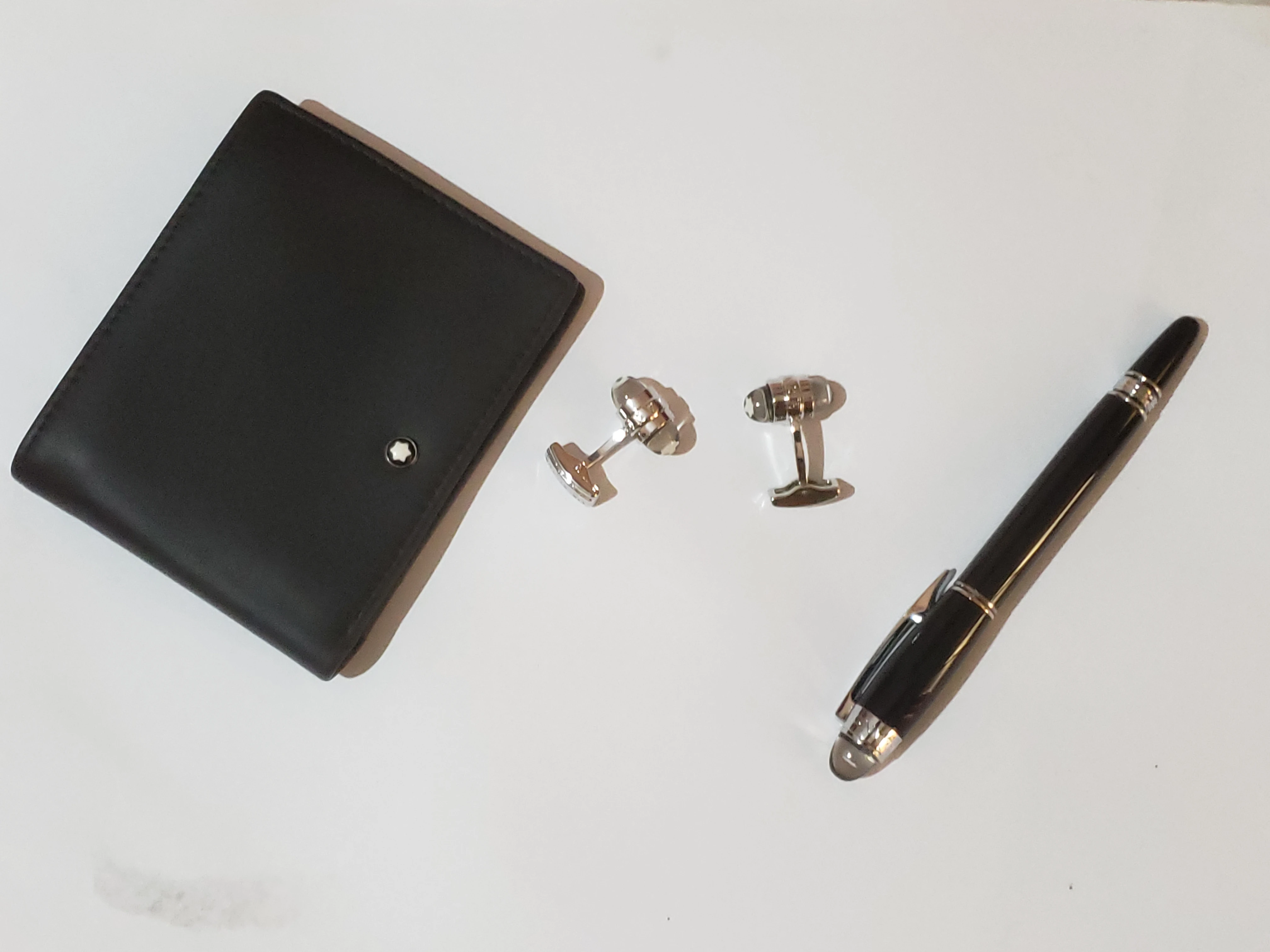 Mont Blanc Wallet and Cufflink with Pen