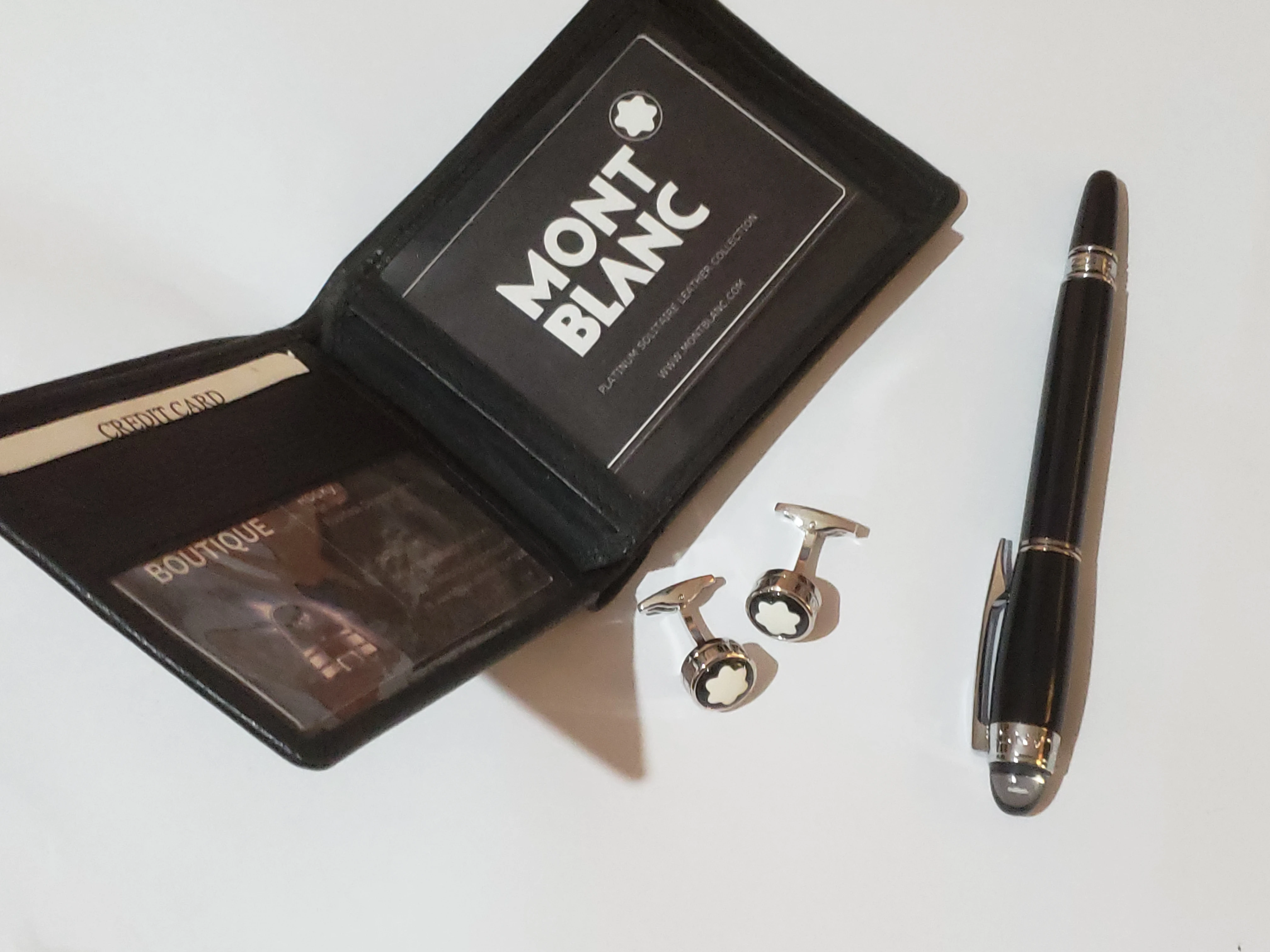 Mont Blanc Wallet and Cufflink with Pen - image 15