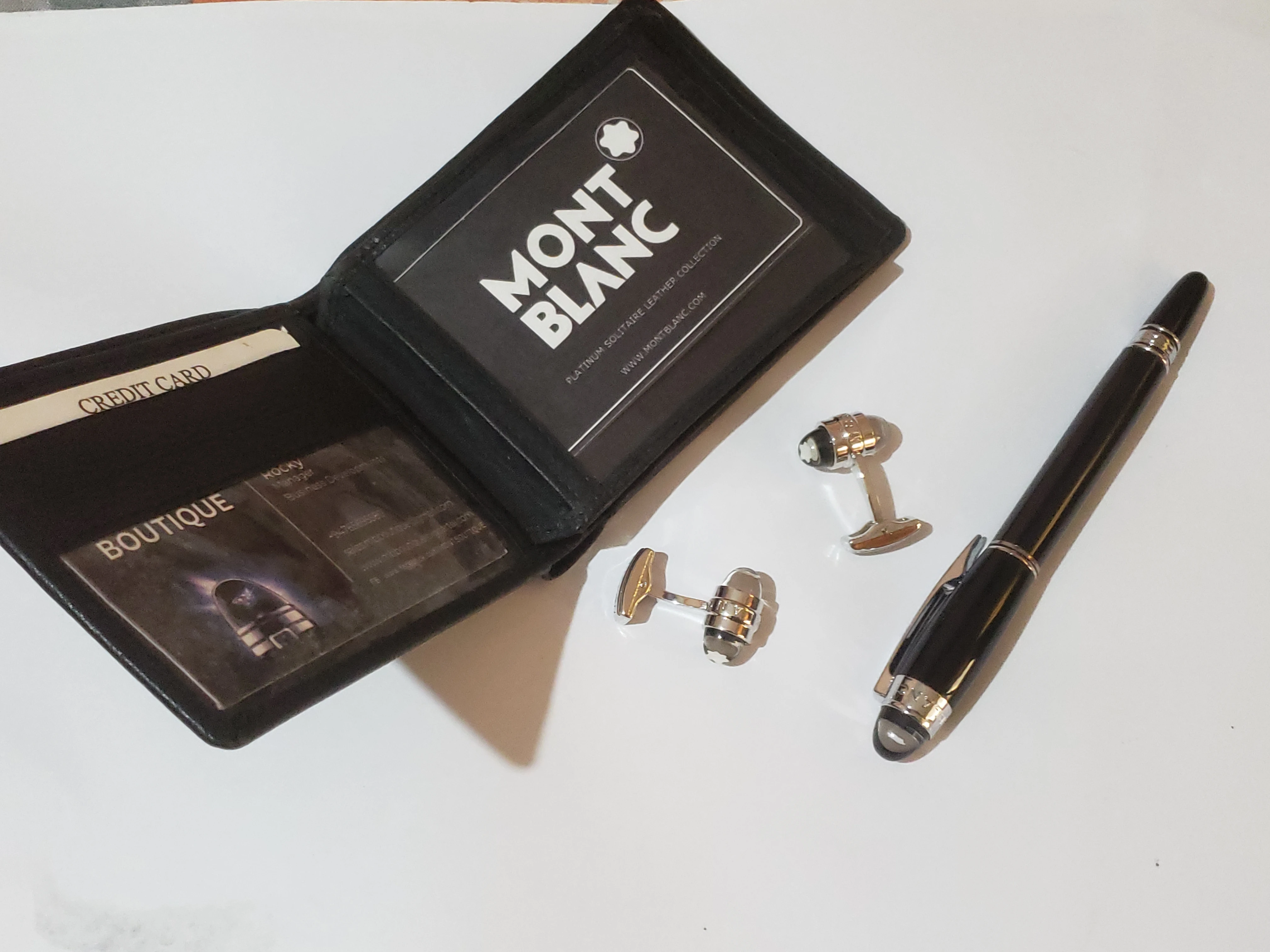 Mont Blanc Wallet and Cufflink with Pen - image 38