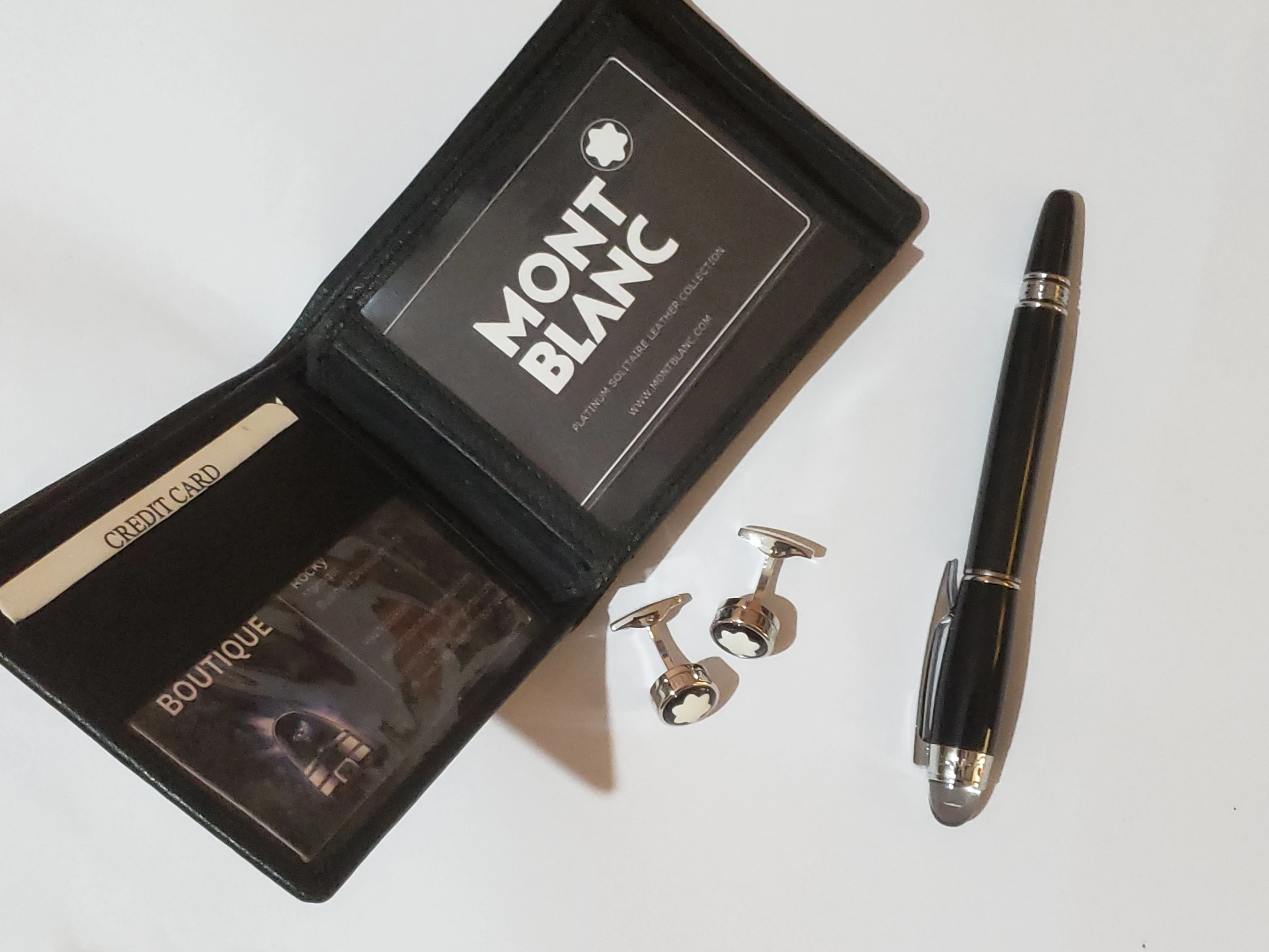 Mont Blanc Wallet and Cufflink with Pen - image 44