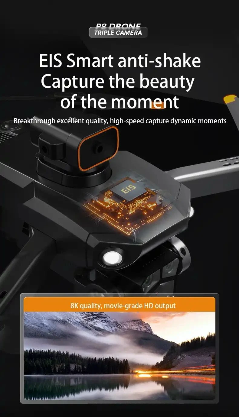 Generic P8 PRO Lens Drone 360 Flip ESC Cameras Brushless Motors - image 4