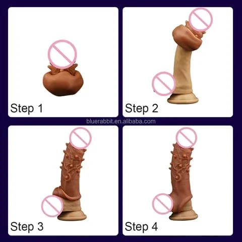 Generic Reusable Condom Penis Extender Sleeve - image 2