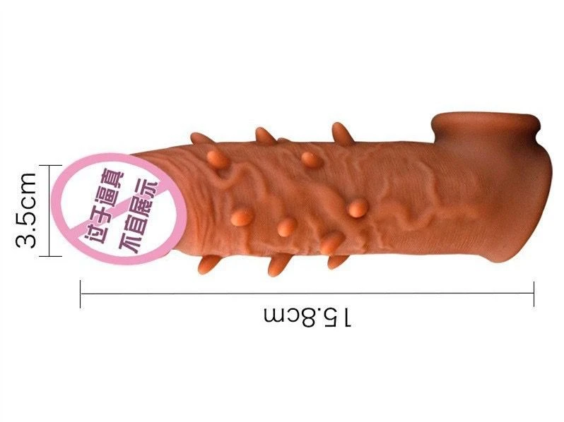 Generic Reusable Condom Penis Extender Sleeve - image 3