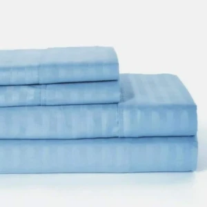 Generic Striped Bedsheet Super King Egyptian Cotton