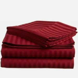 Generic Super King Bedsheet Egyptian Cotton Striped