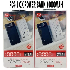 Ox Power 10000MAh 4 in 1 Fast Charging Power Bank