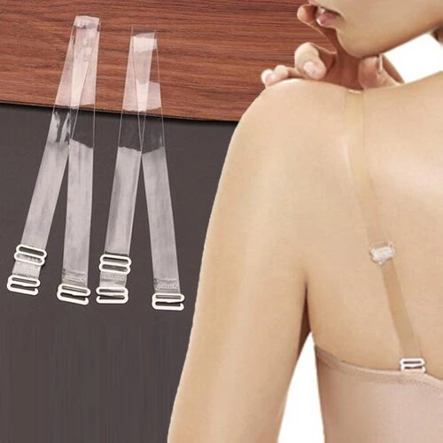 Generic Transparent Invisible Non-Slip Adjustable Bra Straps