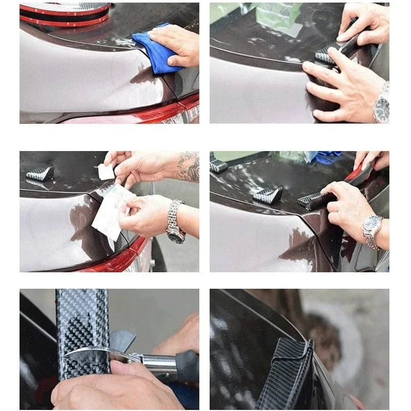 Generic Samurai Rear Ducktail Carbon Fiber Spoiler - image 4