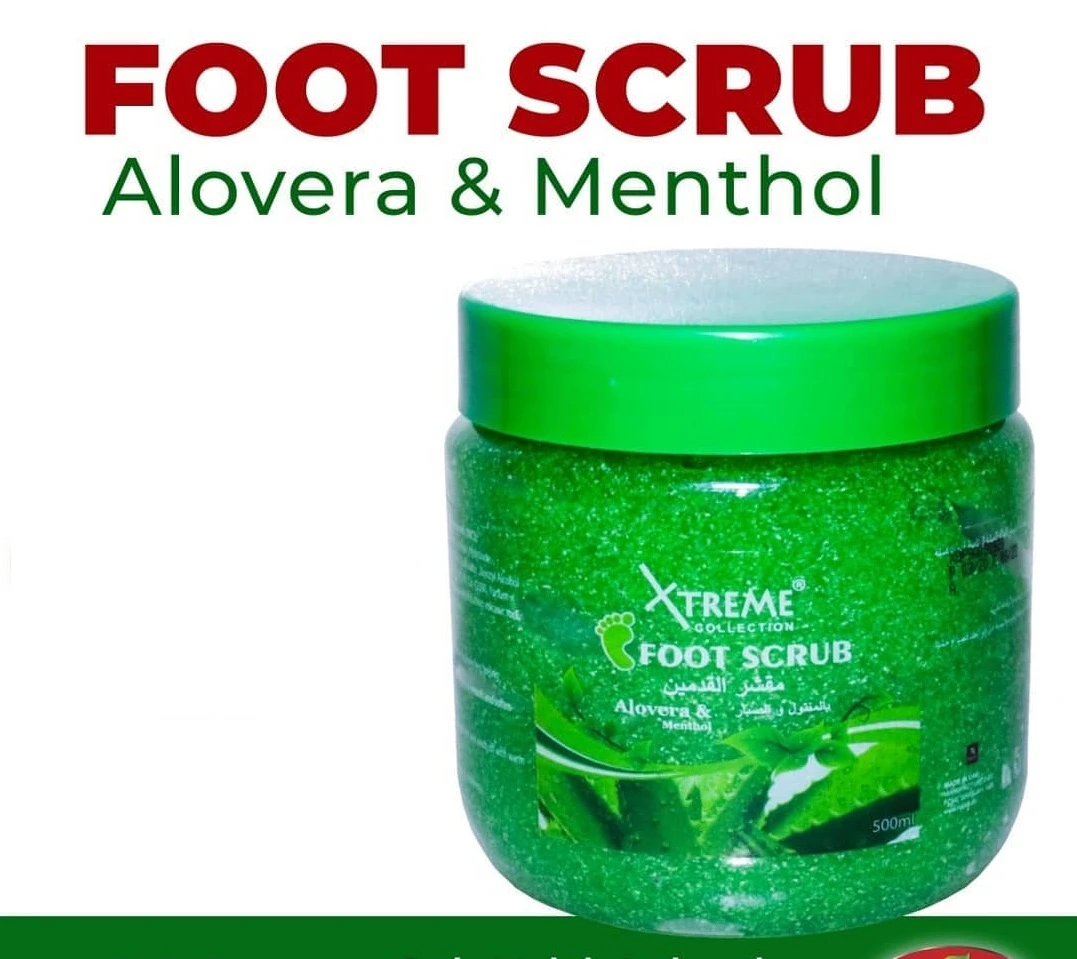 Xtreme Collection Foot Scrub 500ml Aloe Vera & Menthol