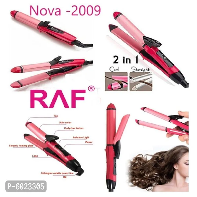 NOVA NHC-2009 2-in-1 Hair Curler Straightener