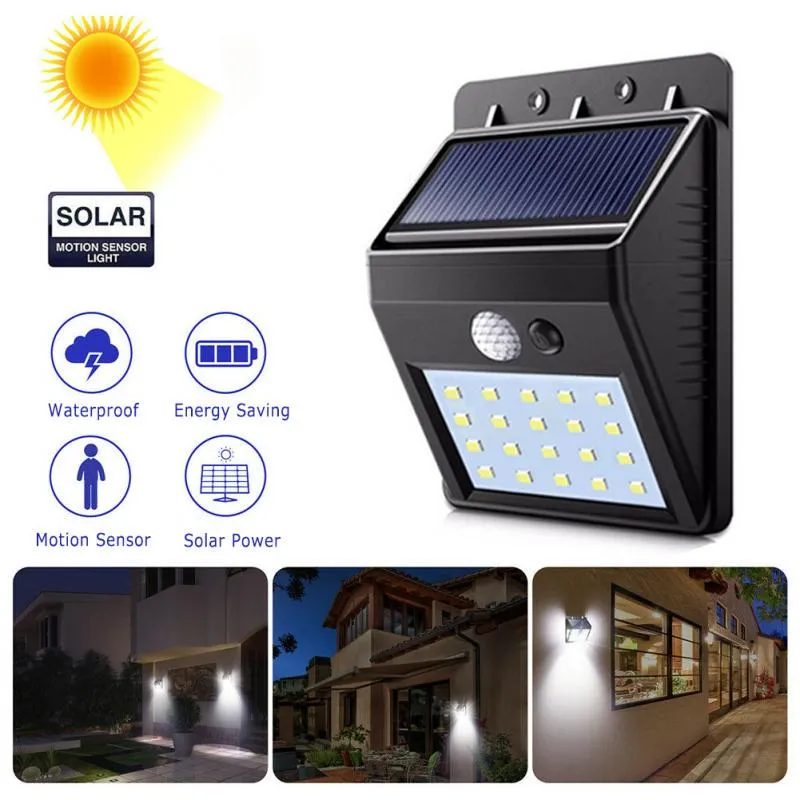 Sasta Bazar Smart 20 LED Solar Light Wireless Outdoor