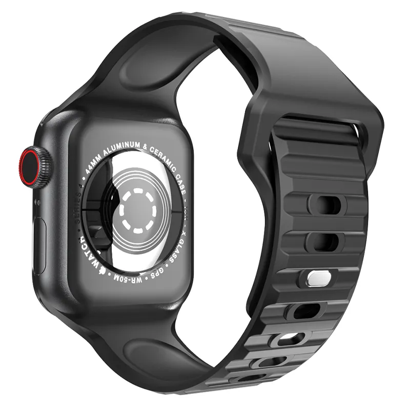 Apple Watch Black Silicone Strap 42MM-49MM