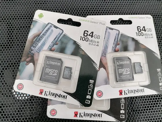 Kingston Micro SD A1 Memory Card 100MB/s Class 10