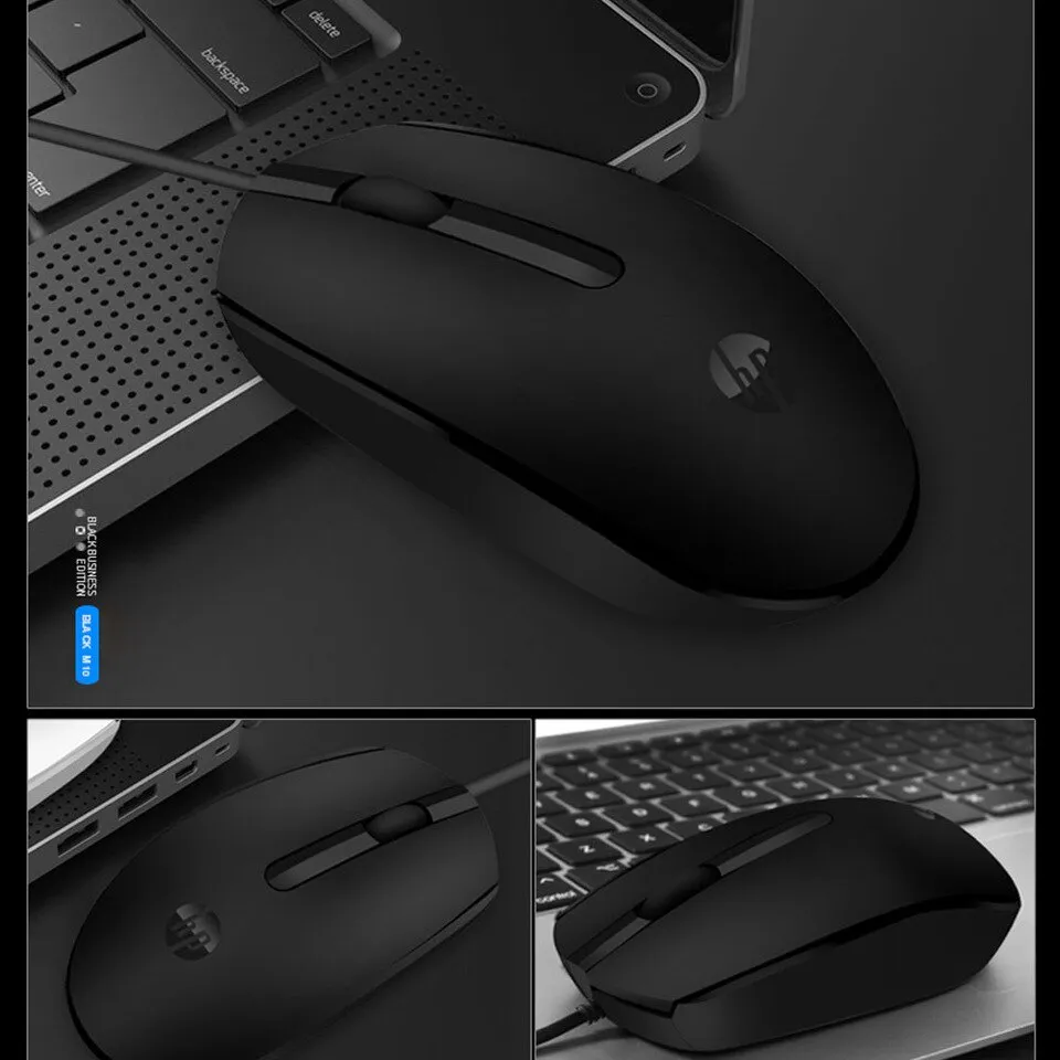 HP M10 Mouse Wired Optical for Laptop PC