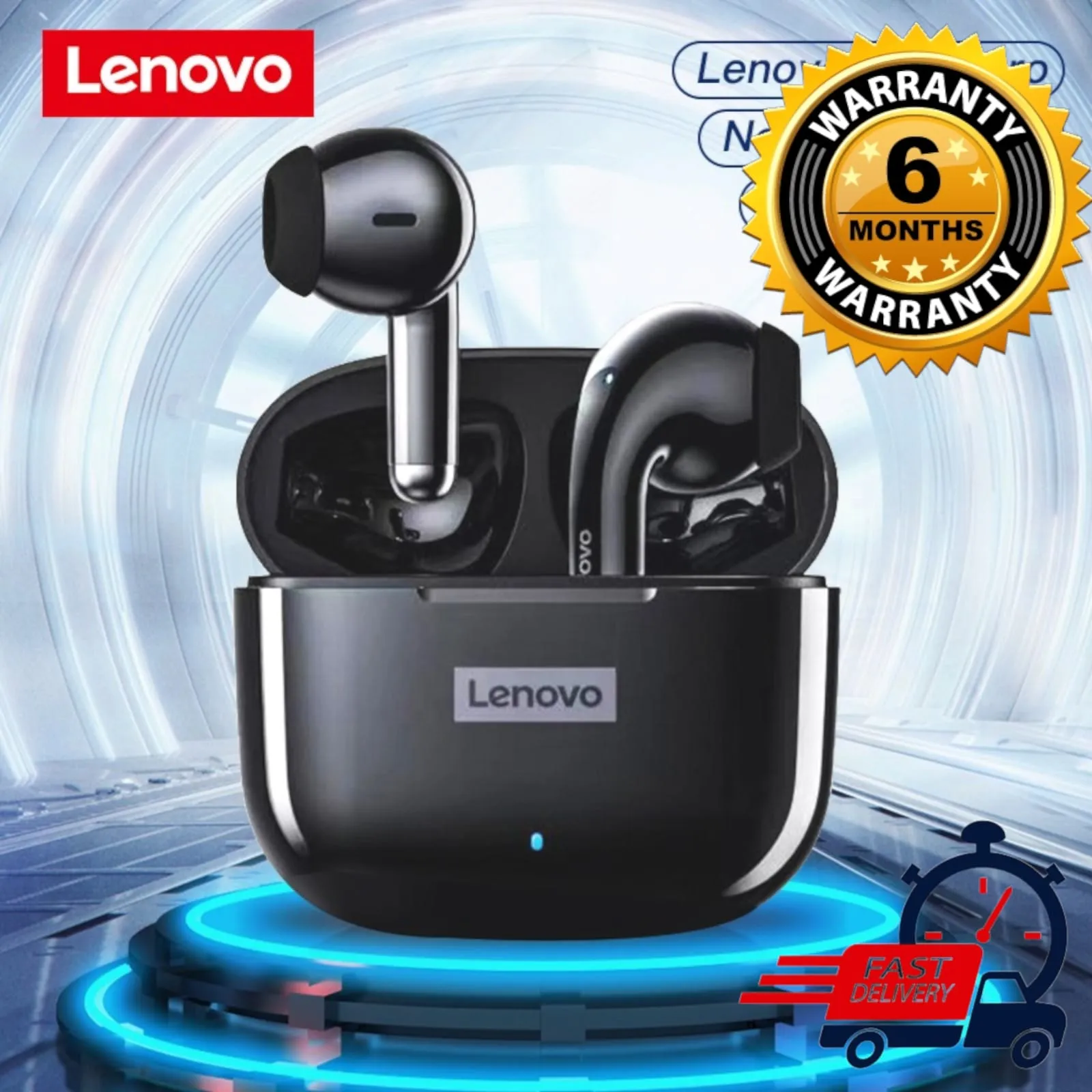 Lenovo LP40 Pro Wireless Earbuds Bluetooth 5.1