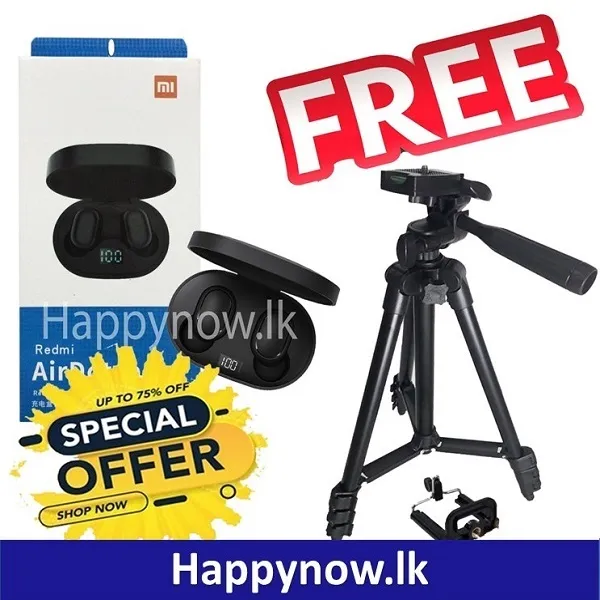 Xiaomi Mi Redmi Airdots TWS Bluetooth Earphones + Tripod