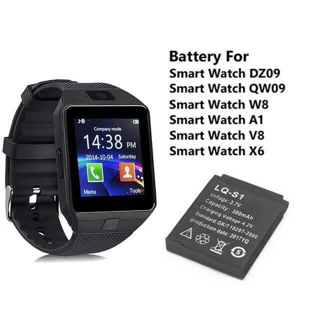Original Smart Watch Battery for DZ09, QW09, V8, W8, A1