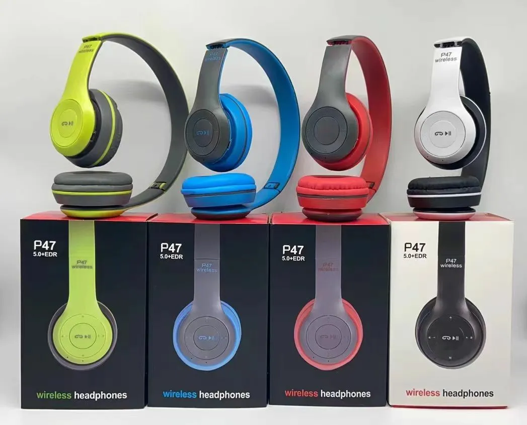Generic P47 Blue Wireless Bluetooth Headphone