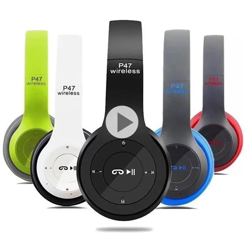 P47 Wireless Bluetooth Headphones 5.0+EDR