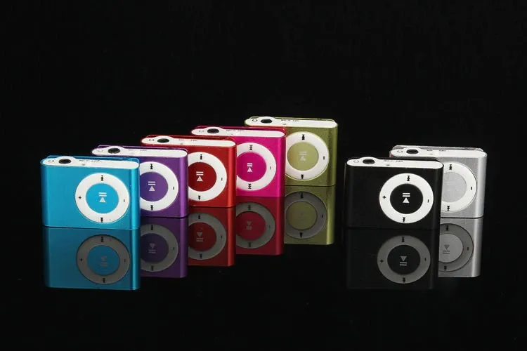 Green 2022 New Stylish Mirror Portable MP3 Player Mini Clip - image 3