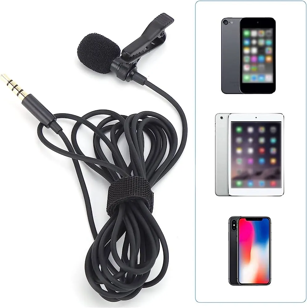 Generic Lavalier Mic Set Portable 3.5mm Condenser
