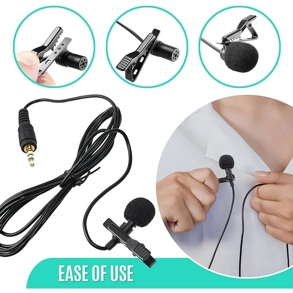 Generic Mini Portable 3.5mm Clip On Microphone - image 1