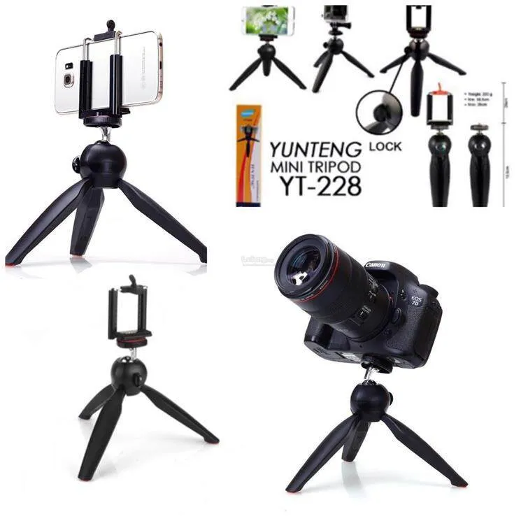 YUNTENG XH-228 Mini Tripod Phone Holder DSLR - image 1