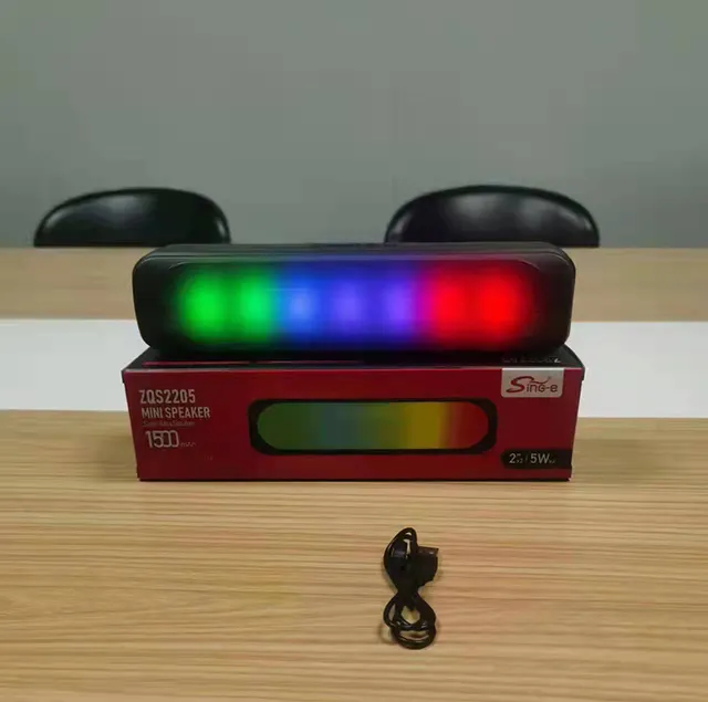 ZQS 2205 Portable LED Light Subwoofer Speaker
