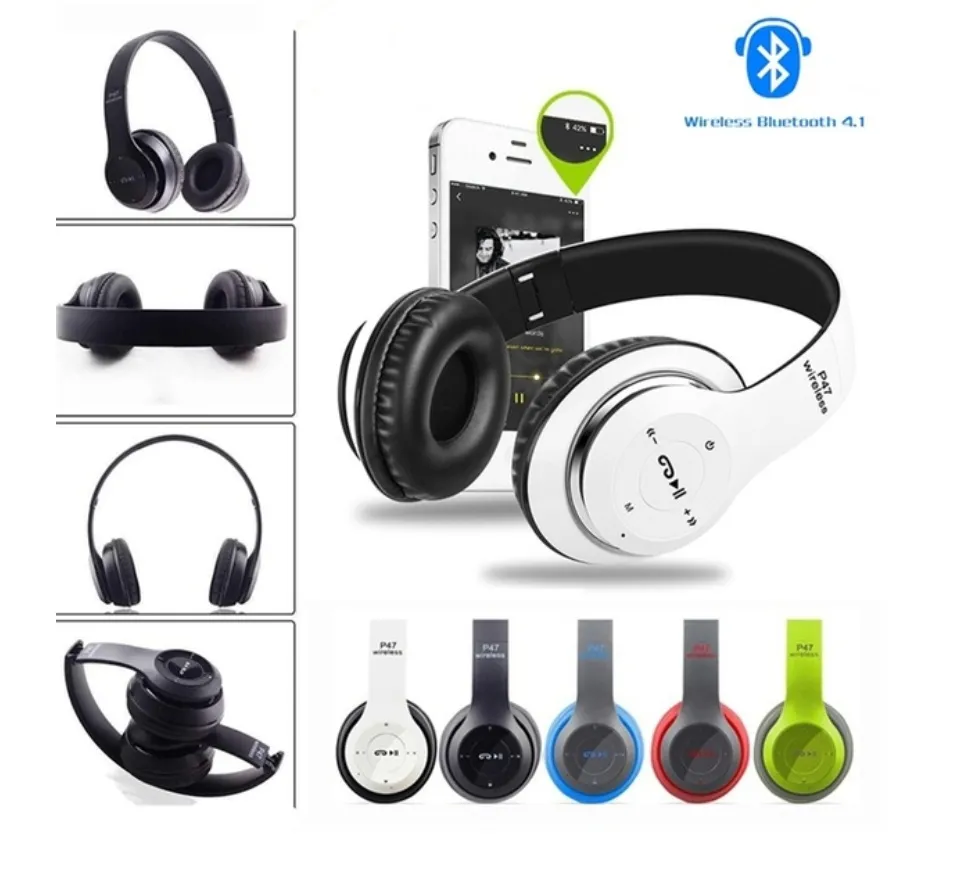 P47 Bluetooth 4.1 Wireless Headband Earphone - image 1