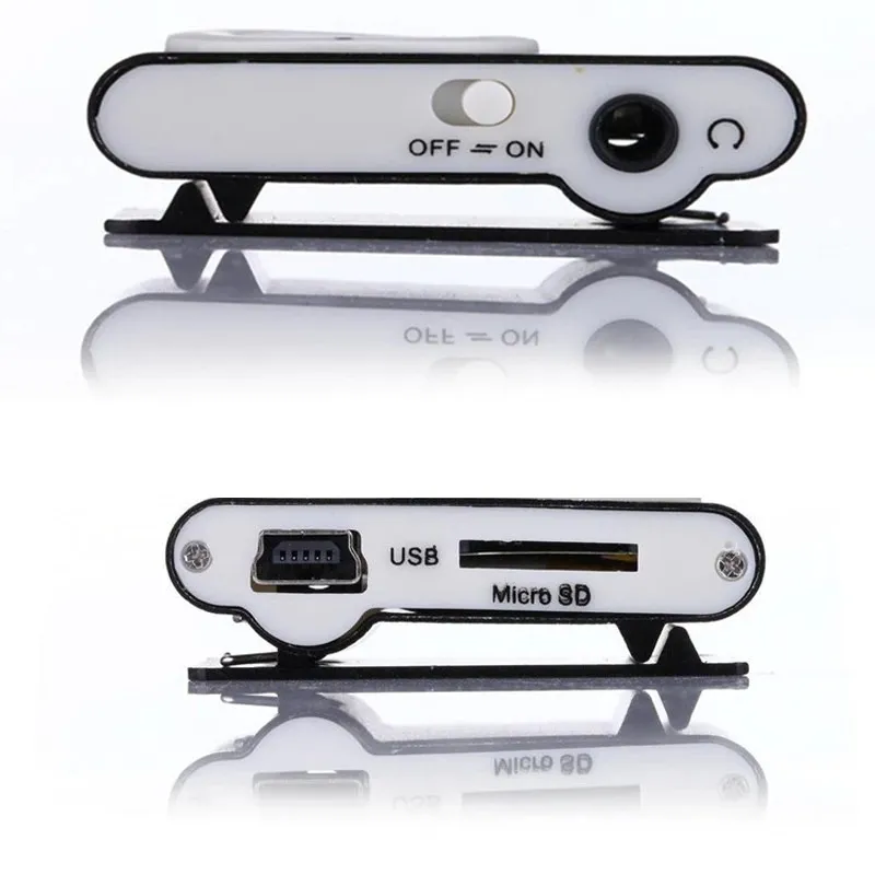 Generic Stylish Mirror Portable MP3 Player Mini Clip - image 2