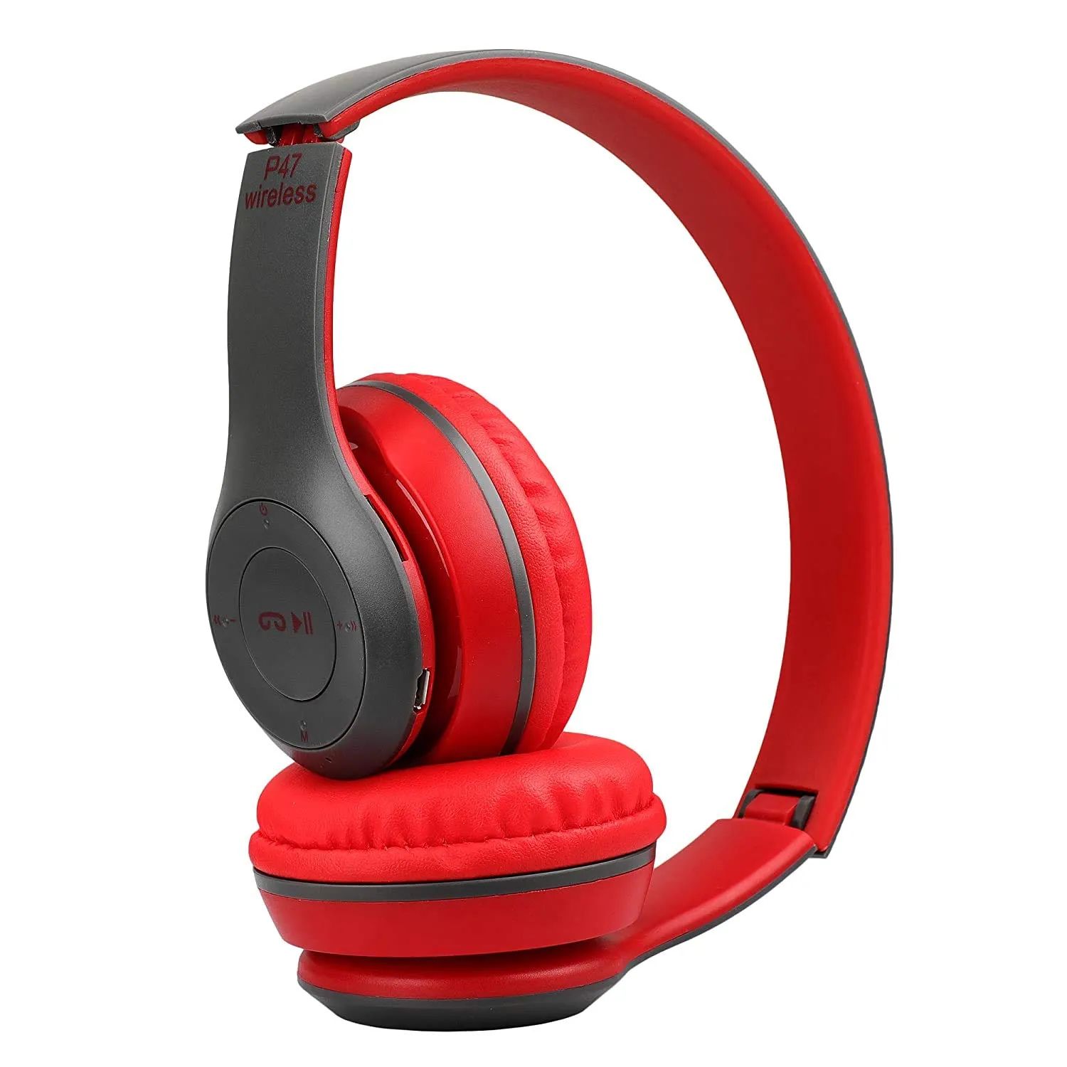 P47 Bluetooth Headphone Wireless Headband Red - image 8
