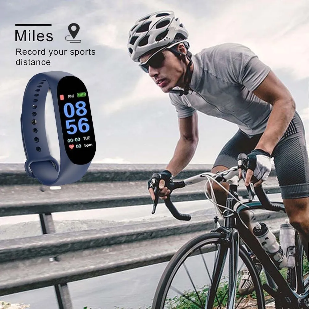Generic Smart Mens Watch Multicolor Pedometer Heart Rate Blood - image 3