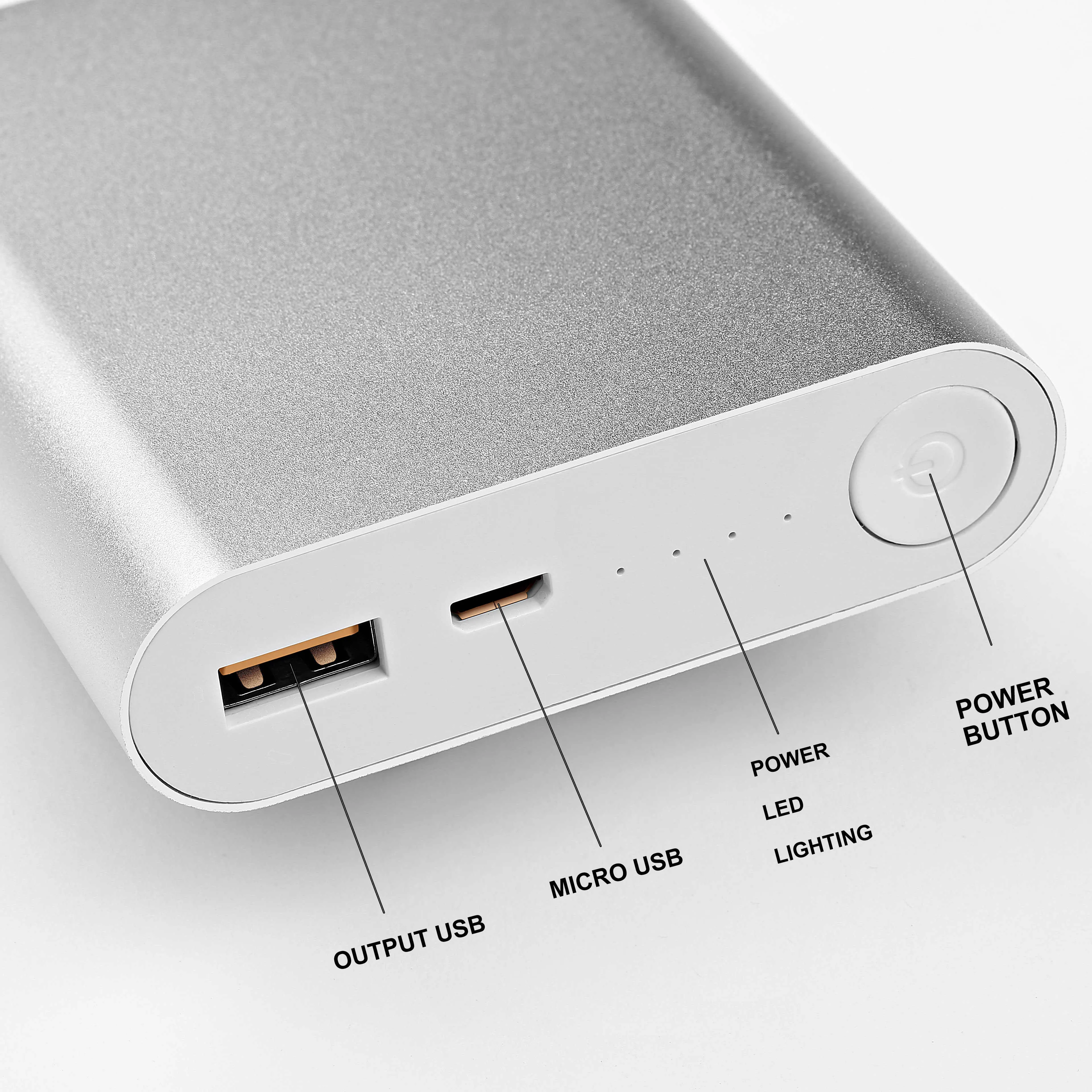 Xiaomi 10400mAh Power Bank All Mobile Phone Support Silver - image 5