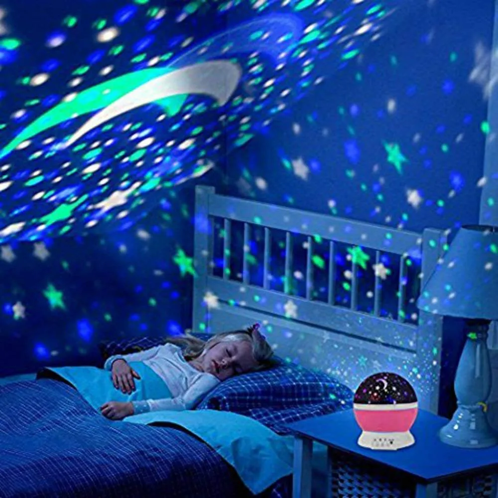 SMART Star & Moon Projector Color Changing Rotating