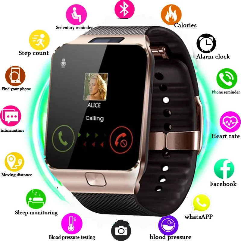 DZO9 Smart Watch Touch Screen Camera Phone Call - image 1