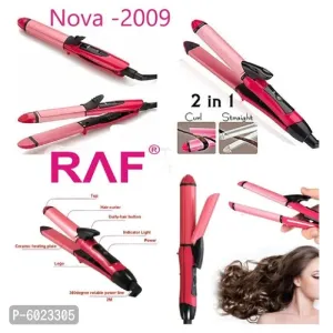 NOVA NHC-2009 2 in 1 Hair Curler and Straightener