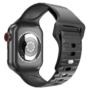 Apple Watch Band Black Silicone Strap 38mm-49mm