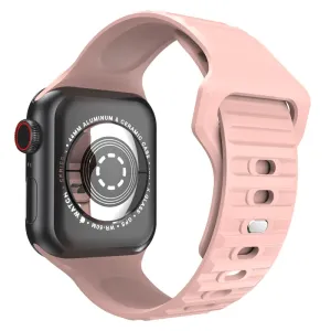 Apple Watch Band Pink Silicone Strap 49mm 45mm