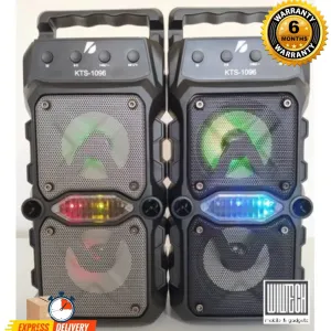 KTS KTS-1096 3*2 Inch Twin Loudspeakers Portable Speaker
