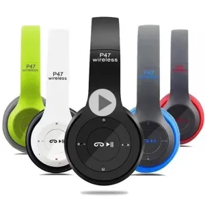 P47 Wireless Bluetooth Headphones 5.0+EDR