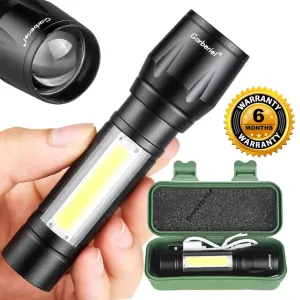 Generic Powerful COB+XPE LED Mini Flashlight