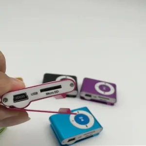Generic 2022 New Stylish Mirror Portable MP3 Player Mini Clip