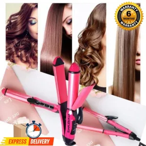 NOVA Womens Hair Curler and Straightener Ceramic Plate